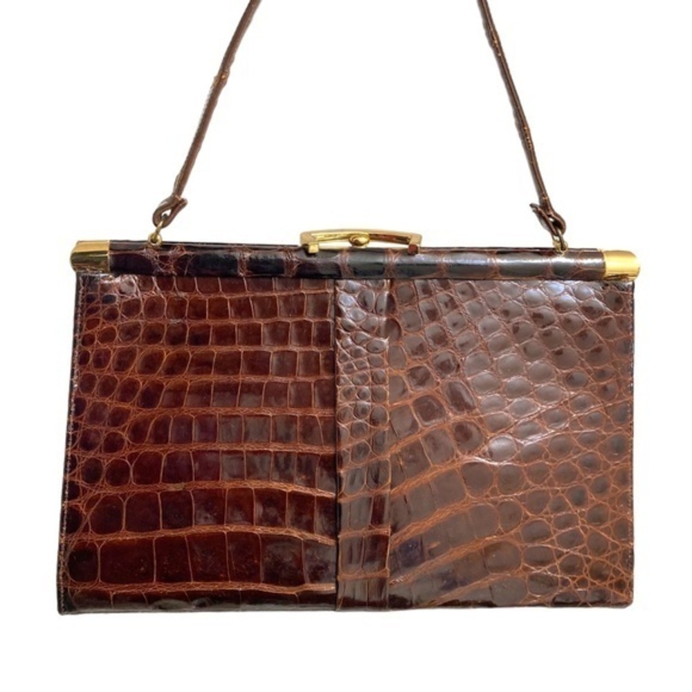 Vassar vintage genuine alligator bag with kisslock coin pouch